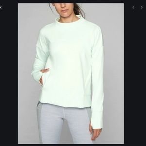Athleta Denali Mint Mock Neck Pullover